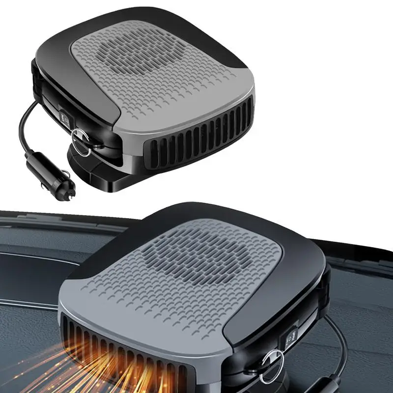 12V Car Heater Electric Heating Fan Portable Electric Dryer Windshield Defogging Demister Defroster For Windshield Snow