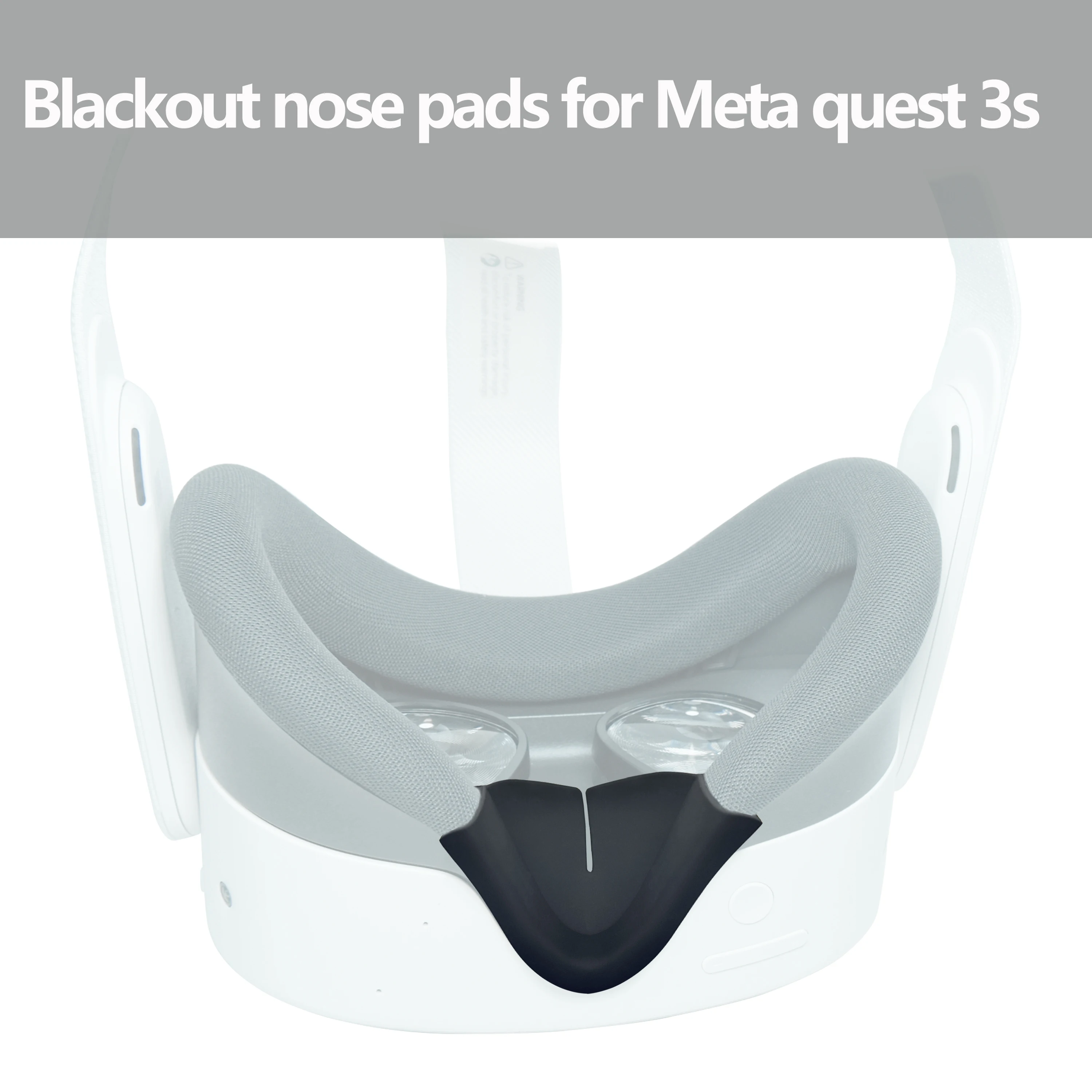 Washable Light-Blocking Nose Pad for Meta Quest2/quest3S VR Headset - Leak-Proof Silicone Nose Rest