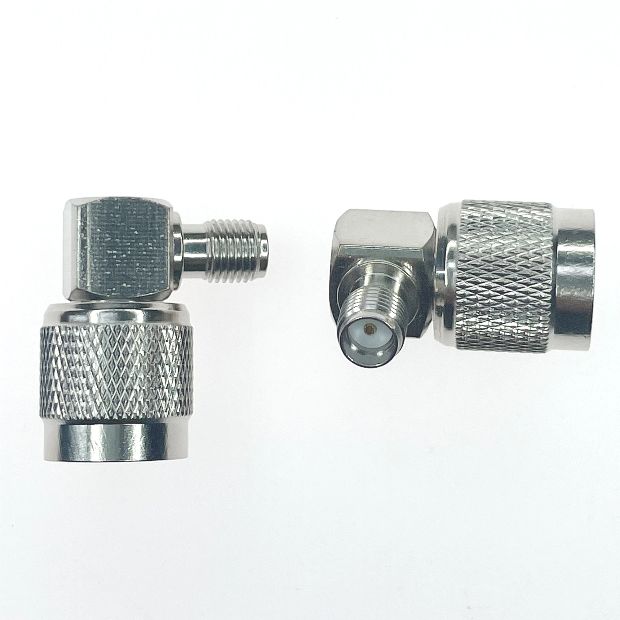 1pc TNC Male to SMA Female RF Coax Adapter Convertor Right Angle RA Nickelplated 50Ohm New Wholesale