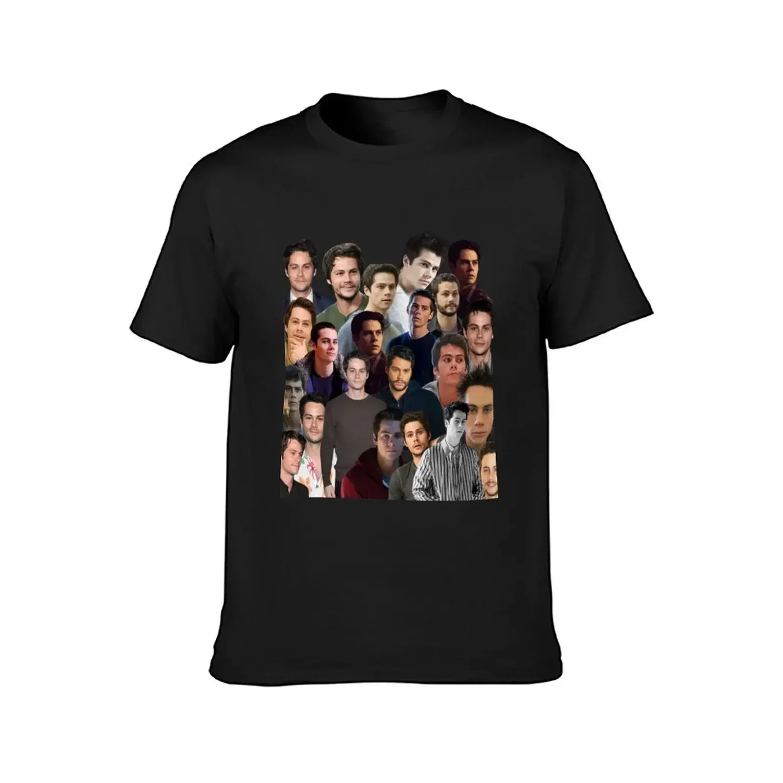 dylan o'brien photo collage T-Shirt anime clothes customs design your own Men's t-shirts