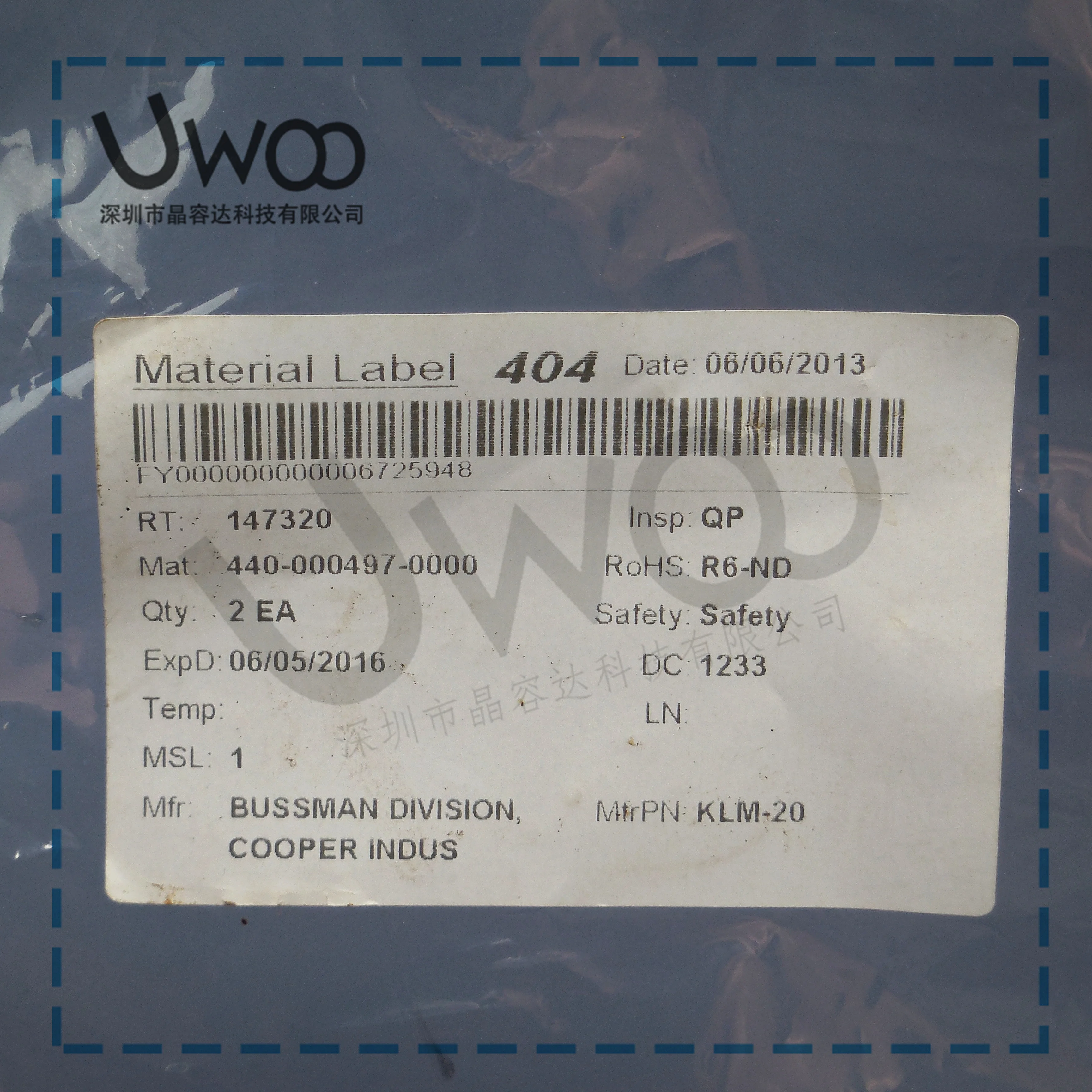 100%Original New  KLM-20 20A 600V 10*38mm KLM-30 30A 600VAC