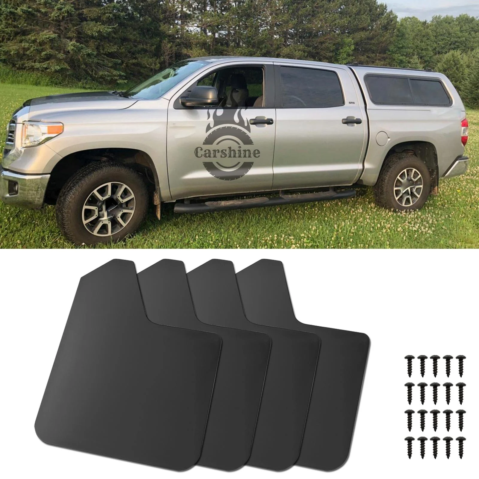 

4 шт., широкие раллийные брызговики, брызговики, черные для Toyota Tundra, новые