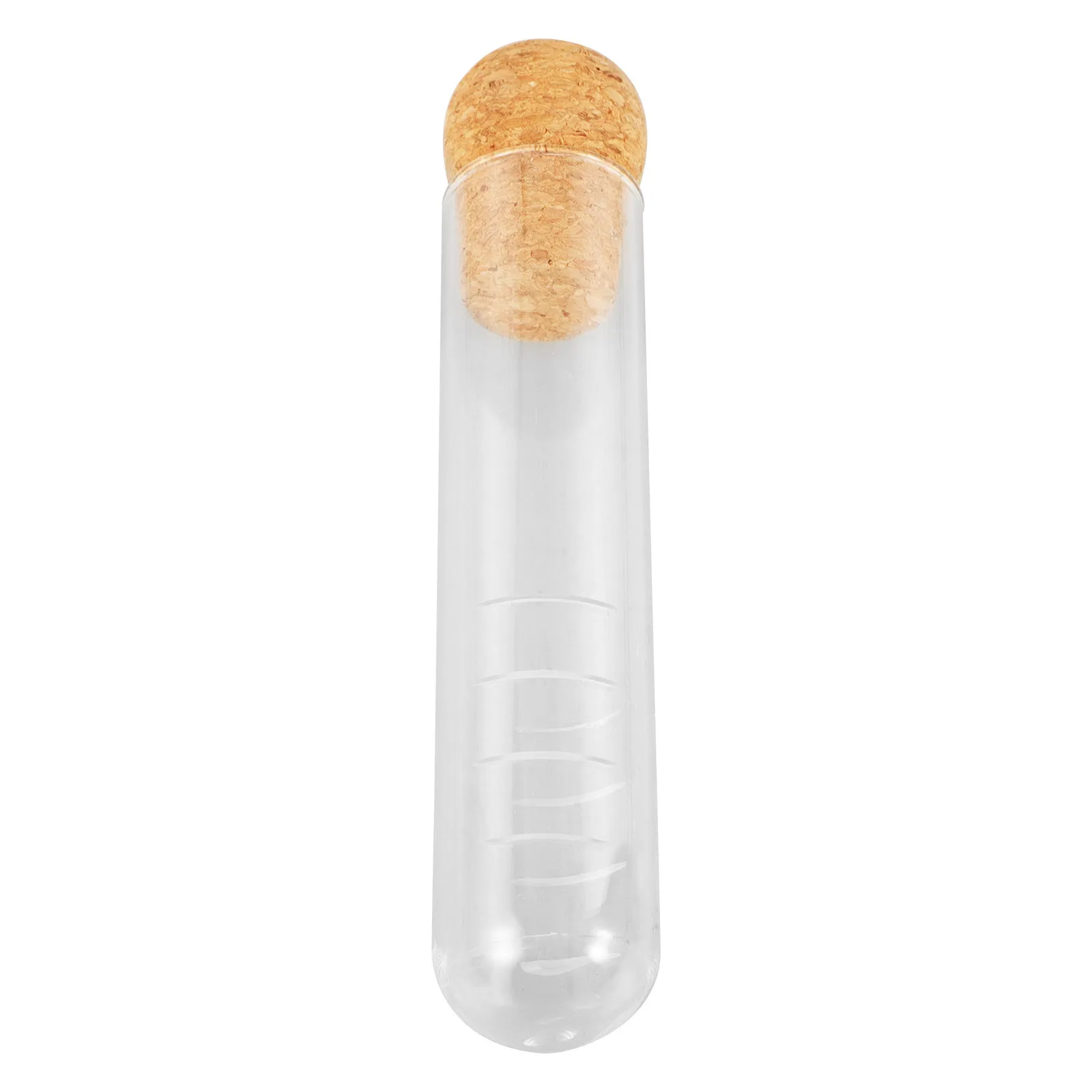 Perforated Glass Tea Infuser Wooden Lid Test Tube Design -Hole Filter Loose Leaf Tea Strainer Reusable Filter