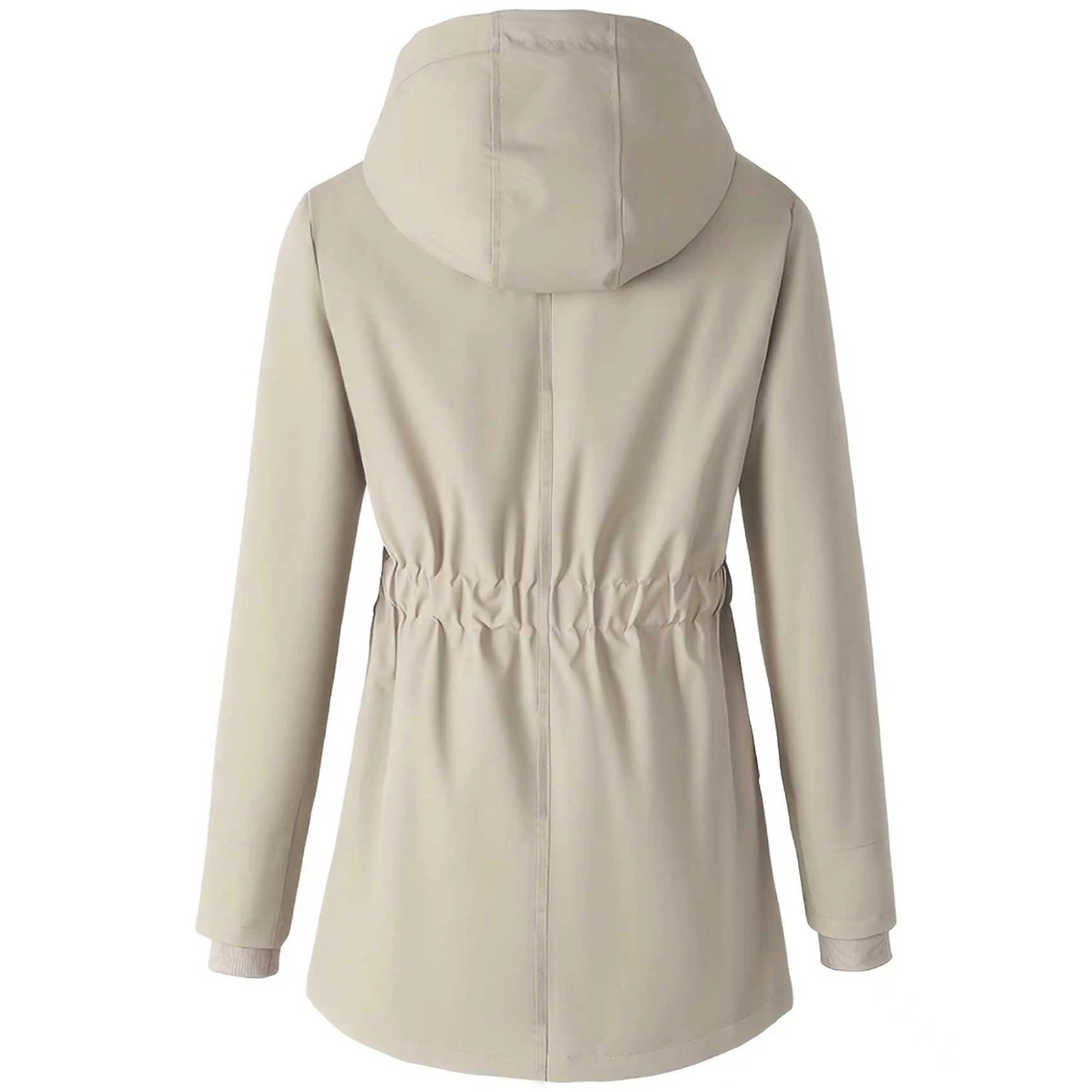 حجم كبير سترة المرأة القطيفة الخريف الشتاء منتصف طول أفخم اصطف القطن معطف عادية بلون الرباط مقنعين الستر #3