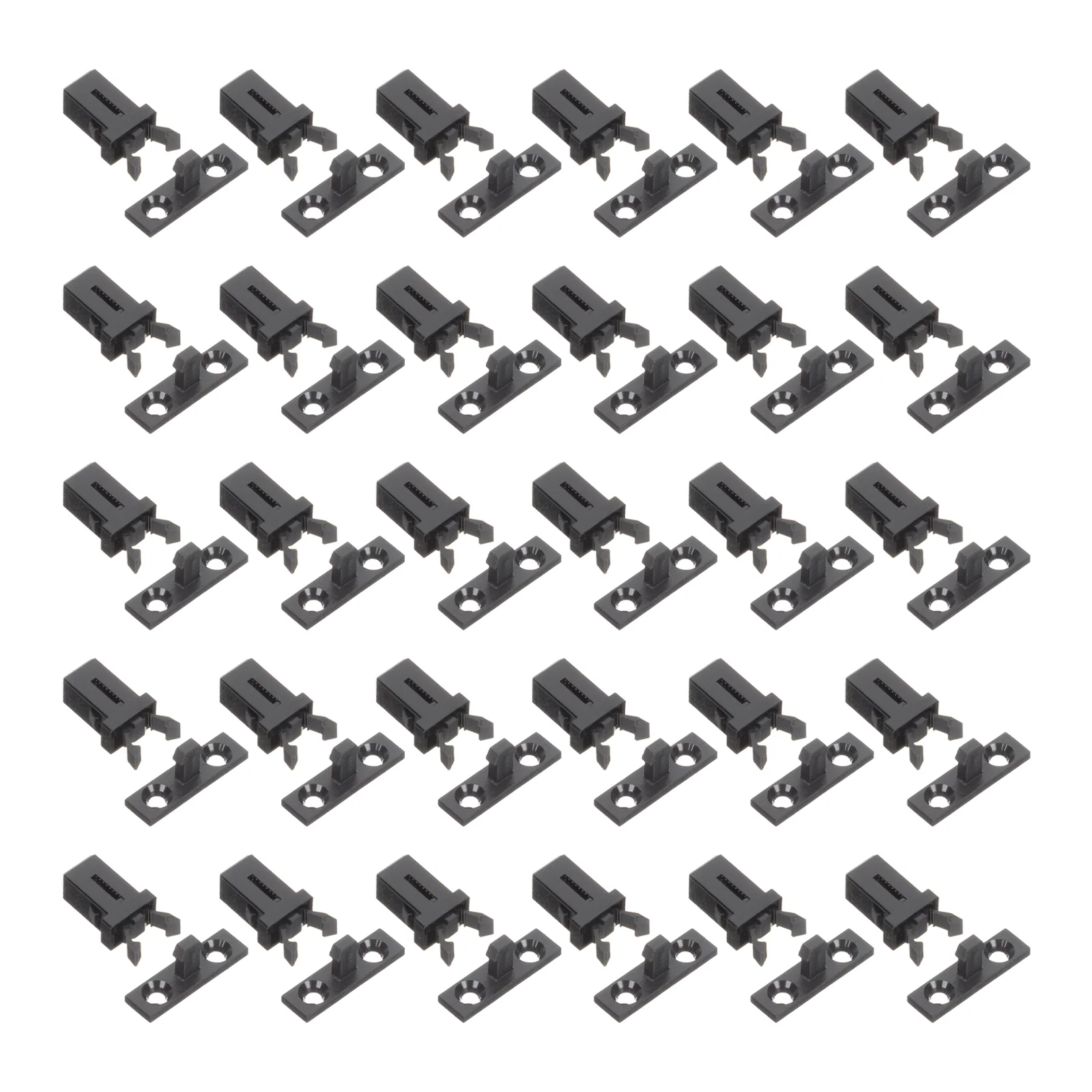 1 set of Trash Can Lid Plastic Lock Self-Locking Replacement Latches