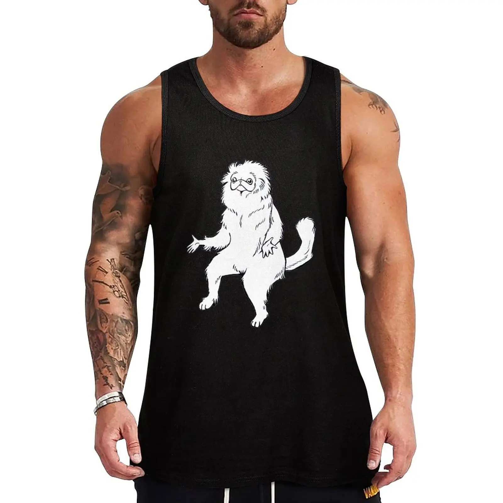 

Persian Cat Room Guardian Design Tank Top Daily Loose Tank Top Casual Sleeveless Summer Wear