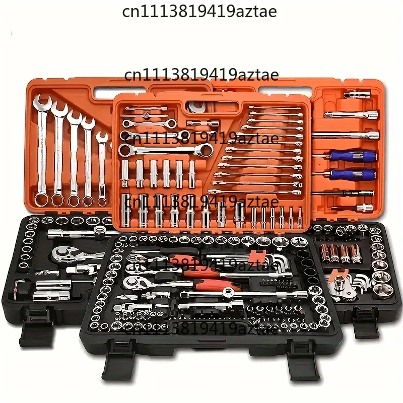 151pcs Auto Car Repair Set 151pcs Vehicle Hardware Tools Including Wrench Socket Hand Tools Cutter Grinder Hard OEM Cr-V 1 Set
