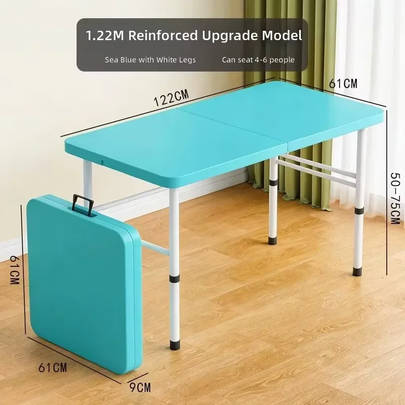 Multifunctional Foldable Rectangular Desk for Apartments and Camping