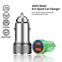 NEW Car Charger Fast Charging QC PD USB Type C Port Adapter Charger Electrical Devices For Mobile iPhone Huawei Samsung Xiaomi