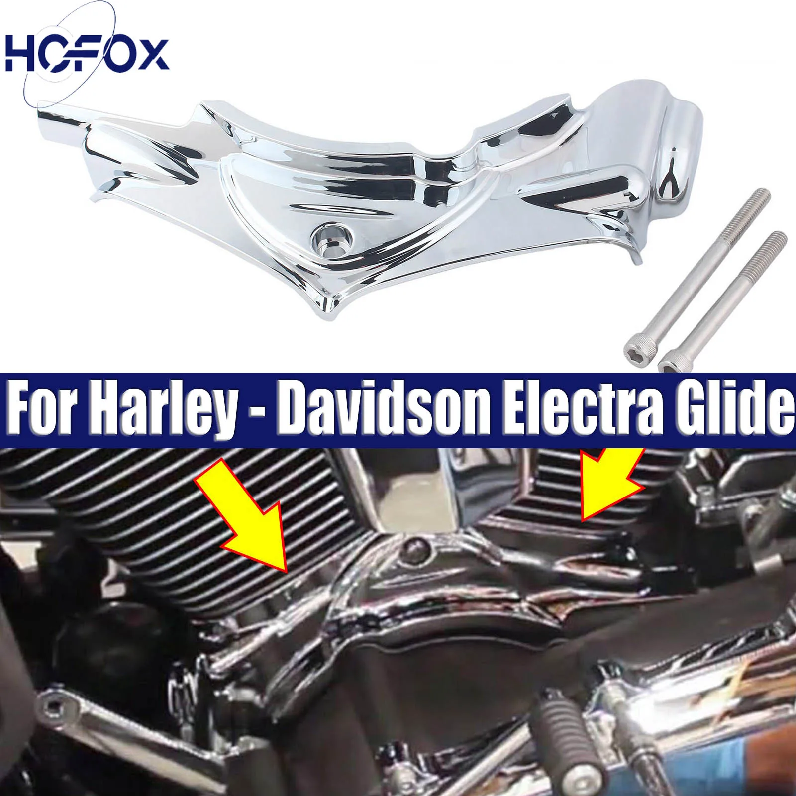 

Motorcycle Chrome Cylinder Base Side Cover Moto Decor Accessories For Harley - Davidson Electra Glide Road Glide Road King