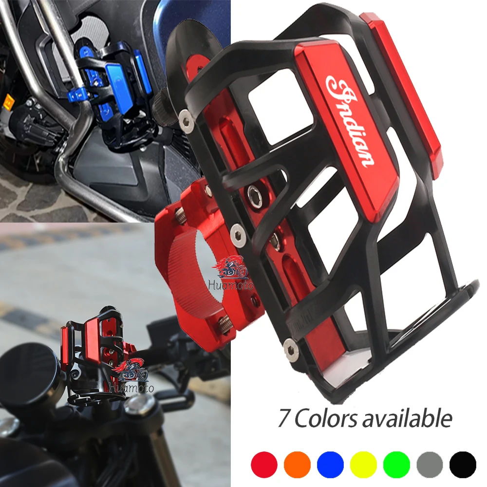 

For Indian scout / Sixty bobber Chief Vintage Springfield Challenger Roadmonster FTR Water Bottle Drink Cup CNC Accessories