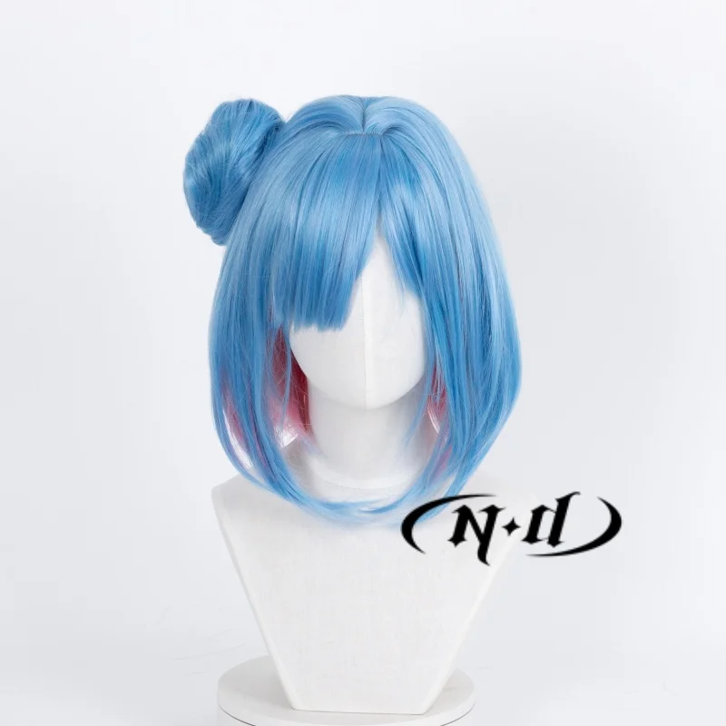 Nd xiao qiao cosplay perucas de cabelo honra dos reis mangá feiticeira cosplay perucas de cabelo para mulheres comic con coser resistente ao calor