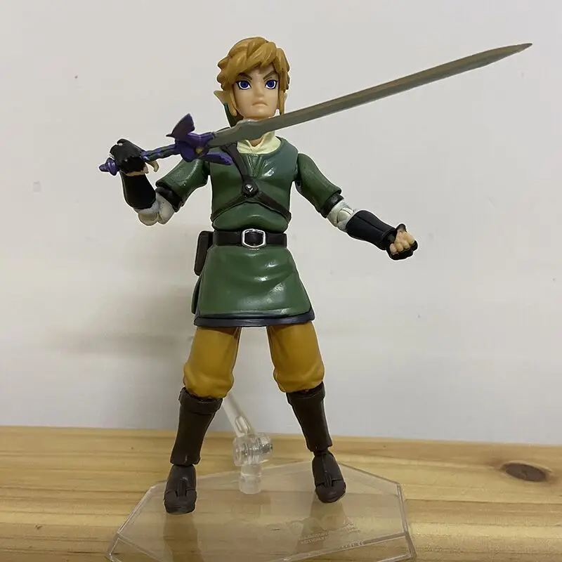 Luxuriöses Skyward-Schwert Figma 320 Link Zelda Twilight Princess DX Ver. Actionfigur Breath Of The Wild Figura Modellspielzeug 16CM – Detail 23
