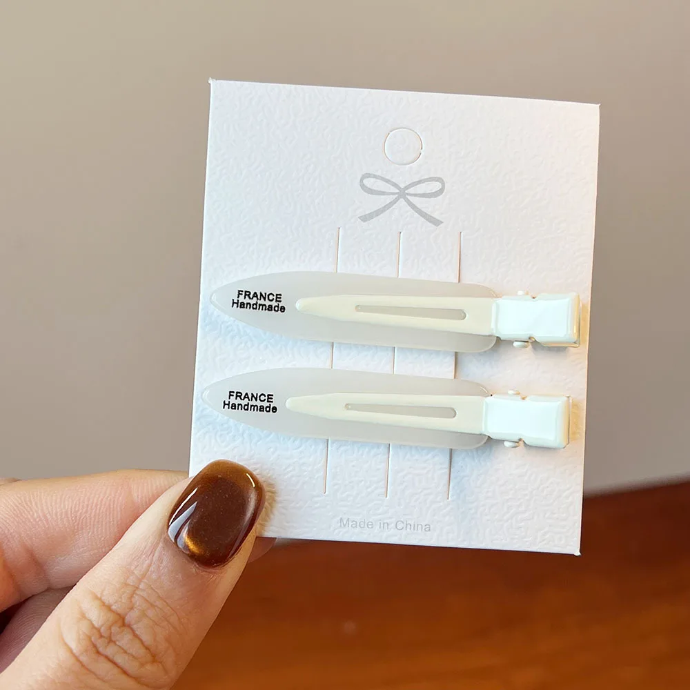 Dopamin-Farbene, Spurlose Seitenpony-Positionierungsclips für Damen, Vielseitige Entenschnabel-Haarspangen für Unordentliches Haar, Süße Mädchen-Haarnadeln – Detail 8