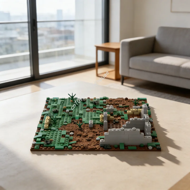 

297pcs MOC Ruins Battle Plate Model Building Blocks Toys Construction DIY Assemble Creative Christmas Gifts Brick Idea Education