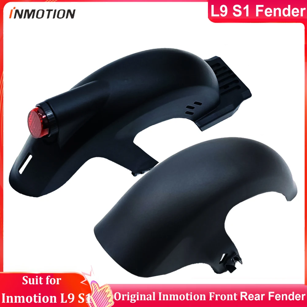 Original INMOTION L9 S1 Front Rear Fender Taillight Accessories with Light Rear Fender Front Mudguard for L9 S1 Electric Scooter