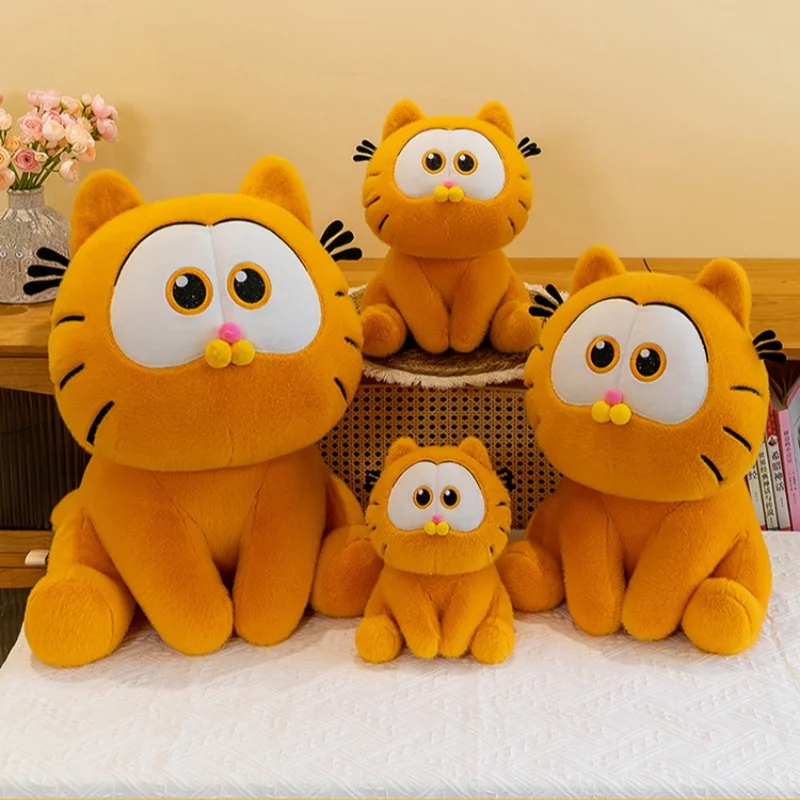 Kawaii Anime Cartoon Garfield Cute Plush Pillow Toys Doll 20-45Cm Doll Creative Sofa Decoration Kids Children Girls Boys Gifts