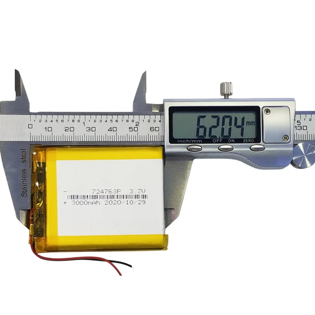724763X Lithium Battery Compatible 744772 755065 755075 For Power Bank Dash Cam 3000mAh