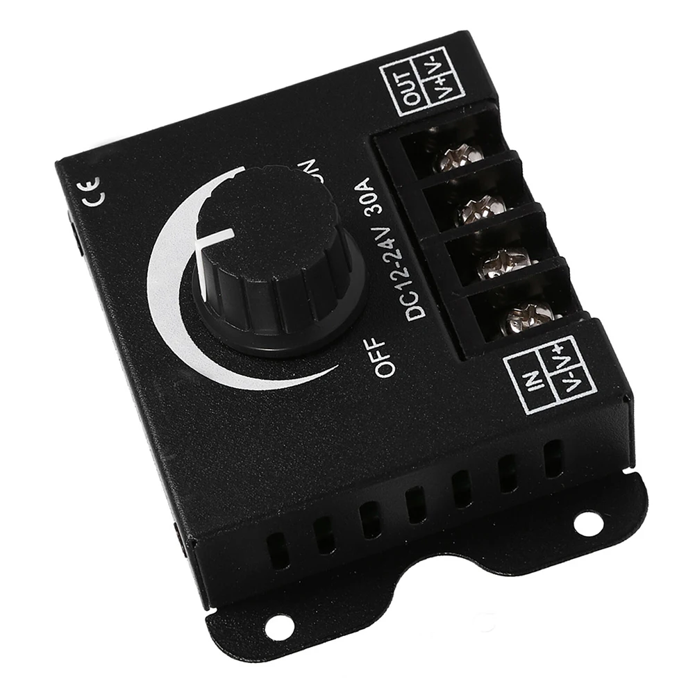 For PWM LED Dimmer Switch DC 12V 24V with Knob Adjustable Light Brightness and Auto Memory Function for Lighting Control