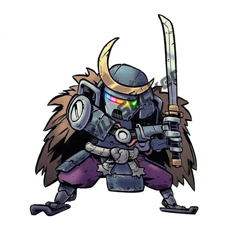 مضحك اليابانية الساموراي ملصق الرسومات الثقافة اليابانية المحارب النينجا بوشيدو ملصق الفينيل مقاومة للخدش ملصق سيارة الملحقات