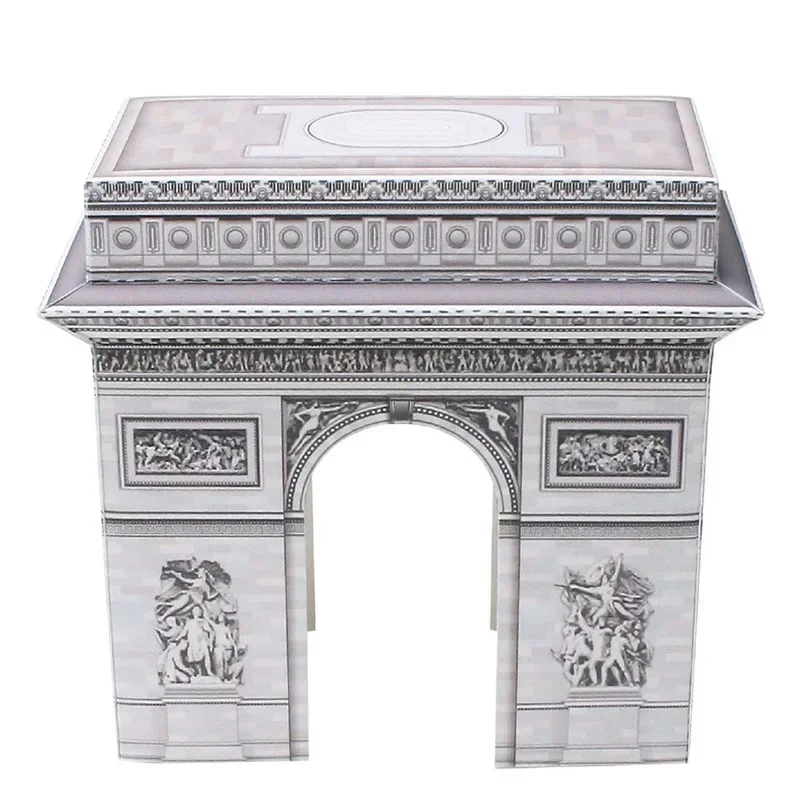 France Arc De Triomphe Folding Mini 3D Paper Model Papercraft DIY Art Origami Building Kids Adult Handmade Craft Toys QD-126