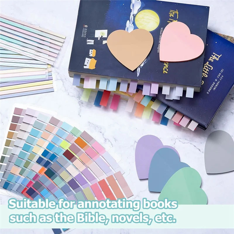 ~【A48T HOT】Annotation Set, Pencil Case Pouch, 300 Clear Sticky Notes, 2640 Sticky Labels, 11 Gel Ink Pens, 12 Highlight Markers