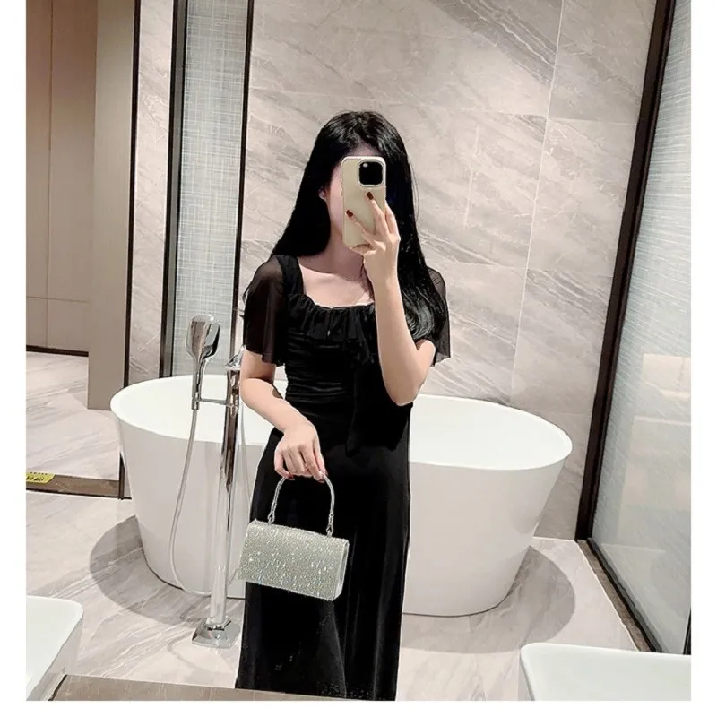 Bolso de mano de boda brillante para mujer y niña, bolsa de hombro KTV brillante, monederos de boda, bolso de citas, bolso de noche que combina con