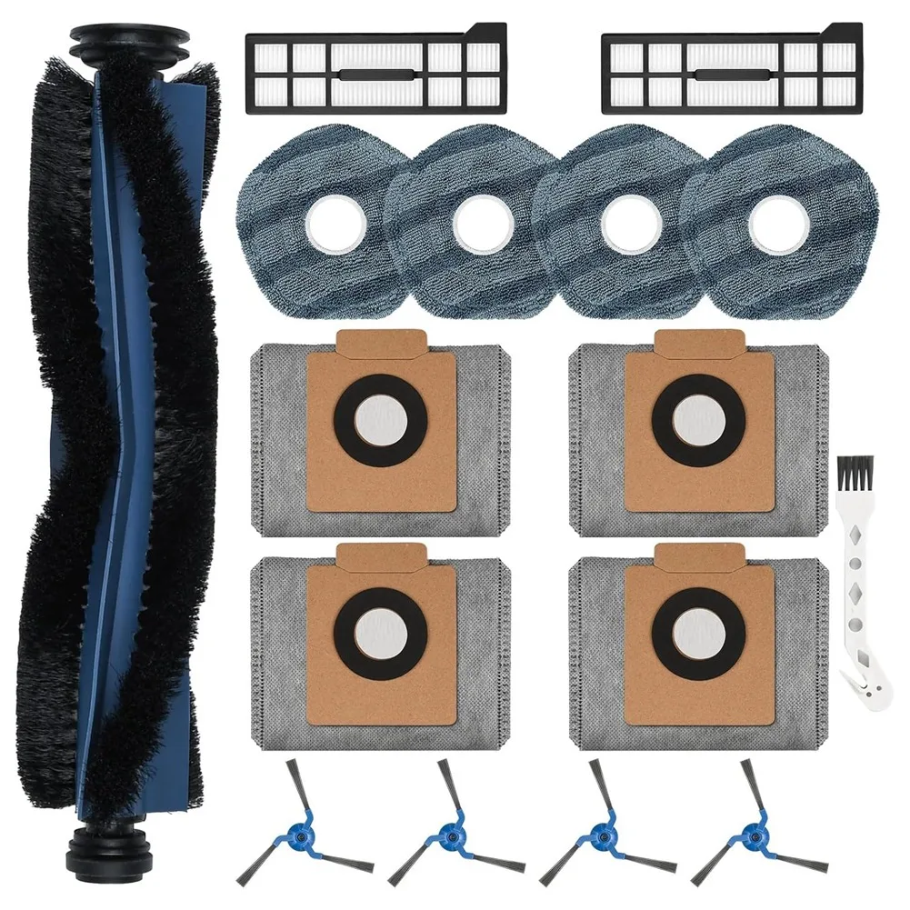 

A74M For Eufy X10 Pro Omni Robot Vacuum Cleaner Main Side Brush Hepa Filters Mop Cloth Dust Bags Replacement Parts