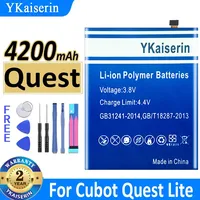 YKaiserin Battery for Cubot Quest lite Cellphone IP68 Sports Rugged Phone Helio P22 Octa-Core 4200mah