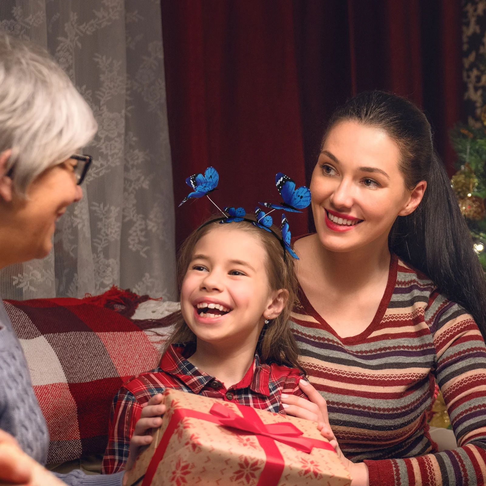 

1pc Hoop Women Band Band，Women Hair Hoop， Butterfly Headpiece Party Wedding Accessory Butterfly Headpiece For Girls Hair Styling