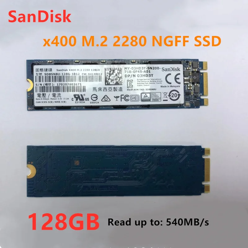 SanDisk SSD x400 128GB m.2 2280 NGFF for notebook desktop built-in