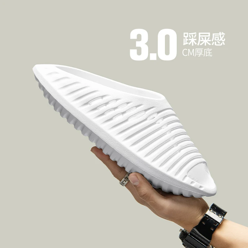Large size outdoor men's slippers new personalized trend sandals men's beach shoes lightweight indoor and outdoor hole slippers view 6