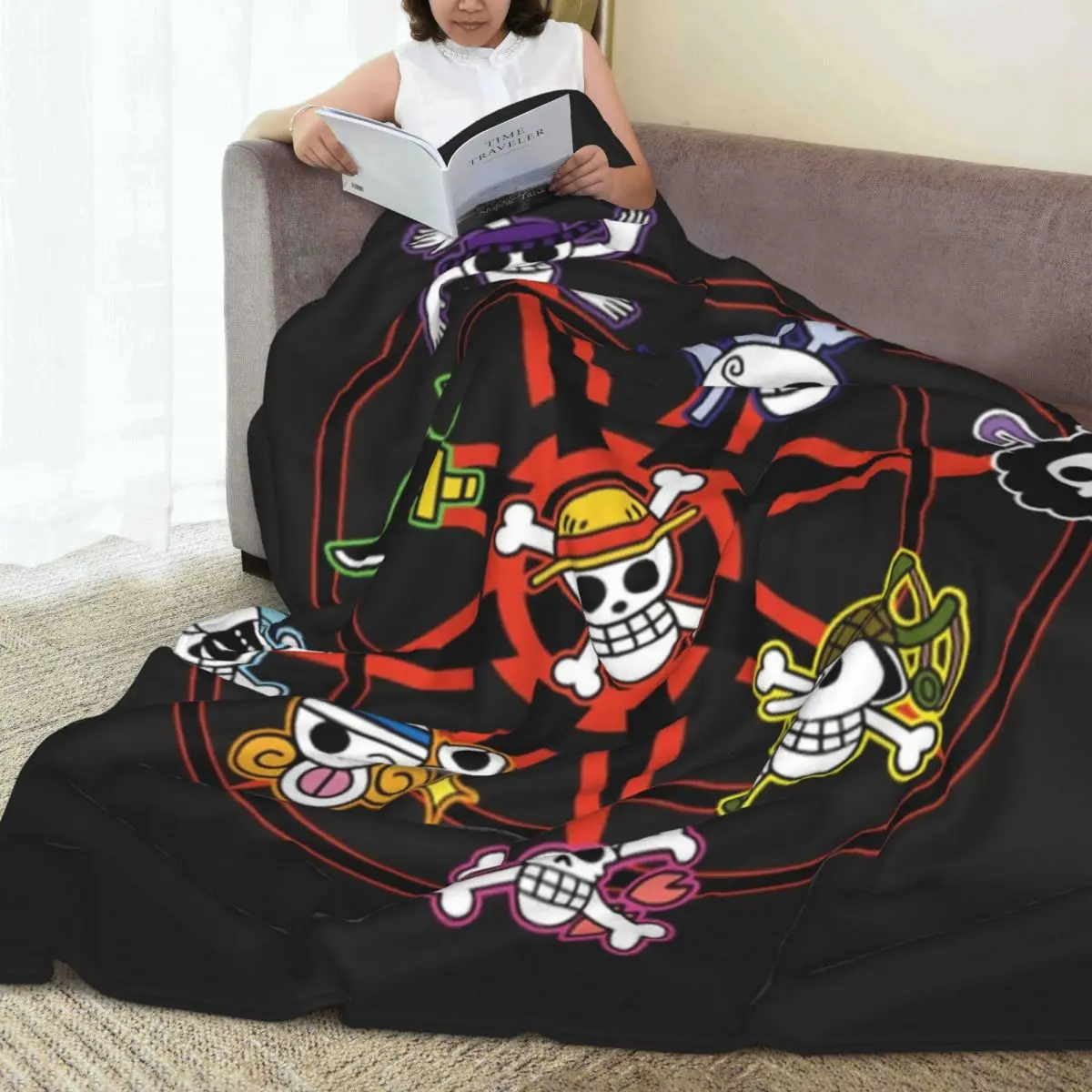 All Straw Hat Pirates Crew Four Seasons Universal Blanket Fireplace Can Be Laid Father's Day Gift