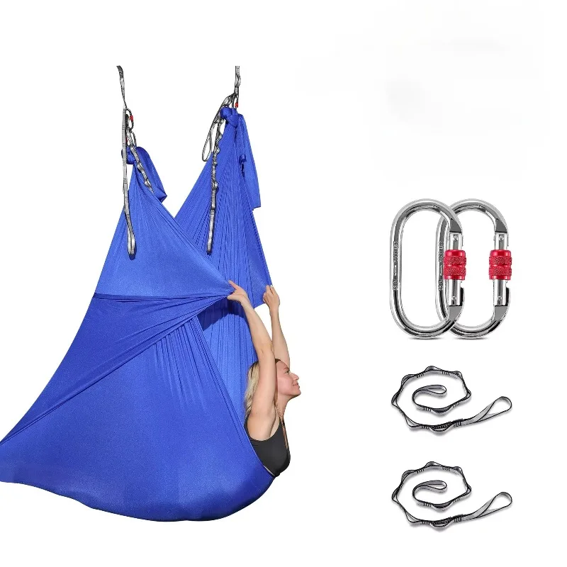 

Solid Color Nylon Aerial Yoga Hammock Multi Hanging Accessories Indoor Swing Set Home Gym Fitness Equipment New Arrival