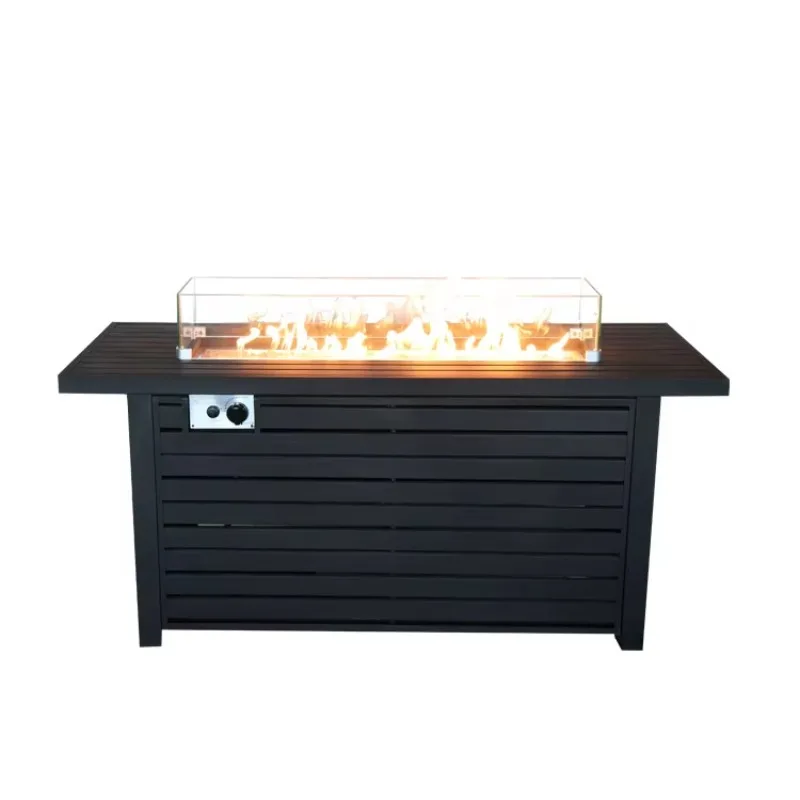 Gas fireplace Roasting stove Heating stove Coffee table Landscape real fire European and American heating stove LPG gas fireplac