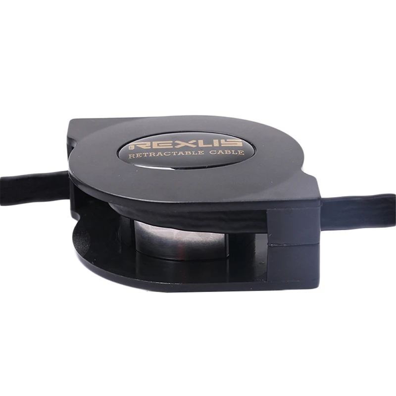 REXLIS Cable LAN Cat7 RJ45 de 5 pies, Cable Ethernet retráctil ajustable, Cable plano de red de Internet para enrutador de ordenador, rico en vueltas