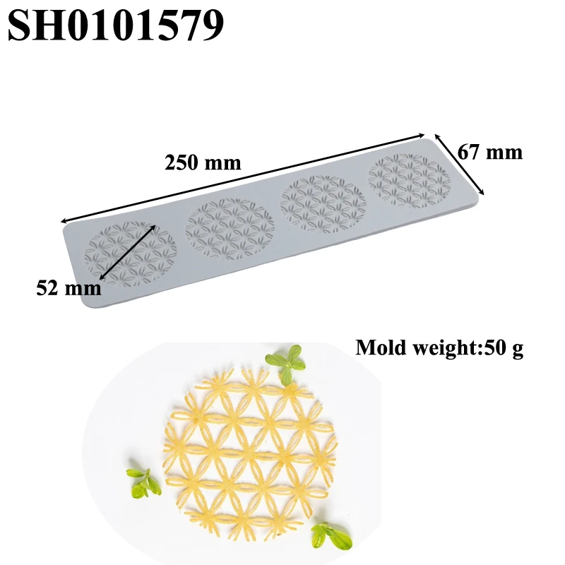 SHENHONG Zweig- und Blättermuster Zuckerdekoration Silikonmatte Schokoladen-Spitzenmatte Bienen-Fischgräten-Fondant-Kuchenform Dessertdekoration – Detail 10