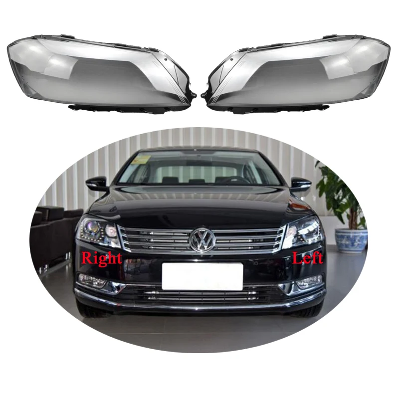 

For Volkswagen VW Passat B7 / Magotan B7L 2012 2013 2014 2015 2016 Car Front Headlight Transparent Lampshade Headlamp Cover Lens