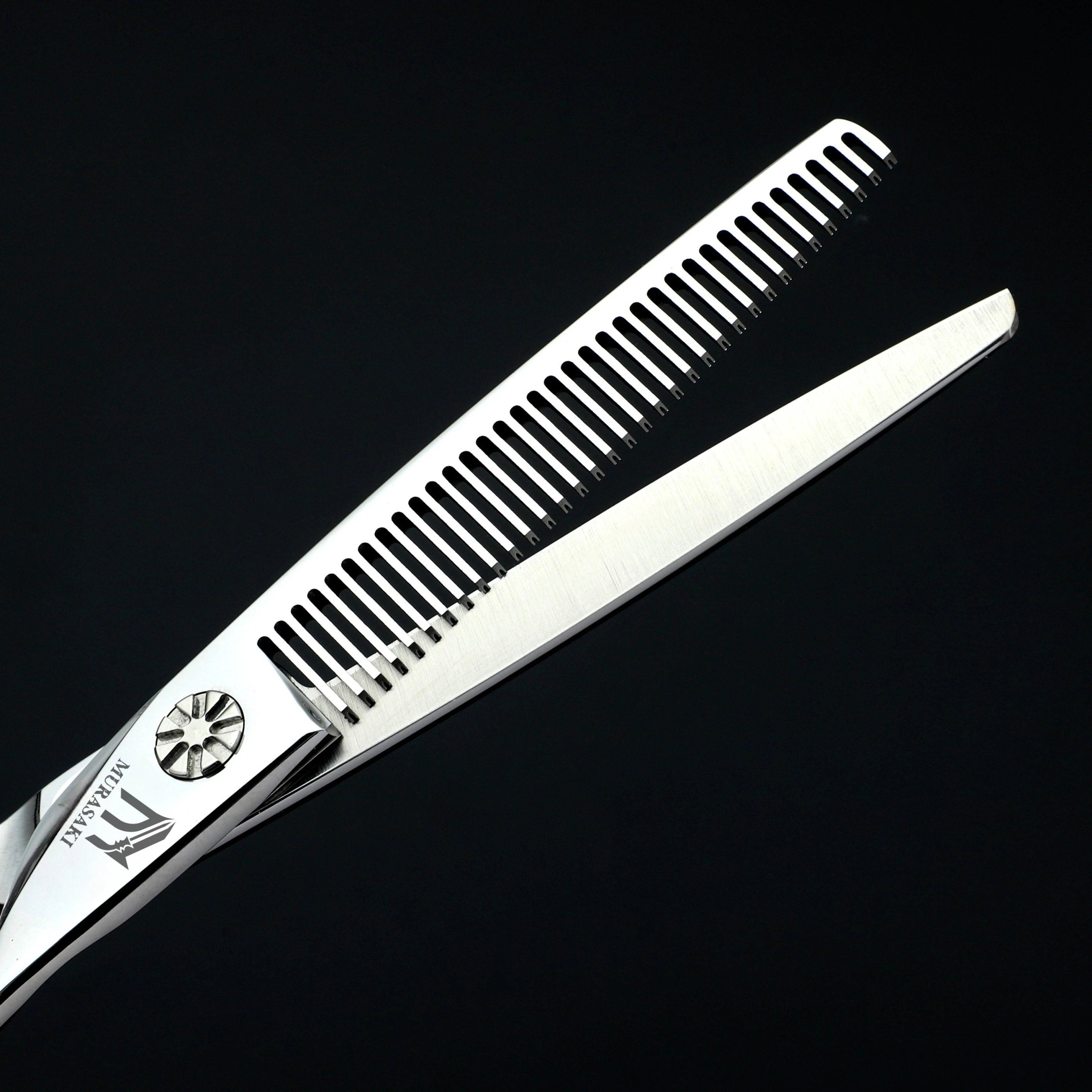 Professionelle Friseurscheren, Hitachi 440C Stahl-Ausdünnungsscheren, Set mit 6,0-6,5 Zoll Haarschneidewerkzeugen, scharf und langlebig – Detail 34