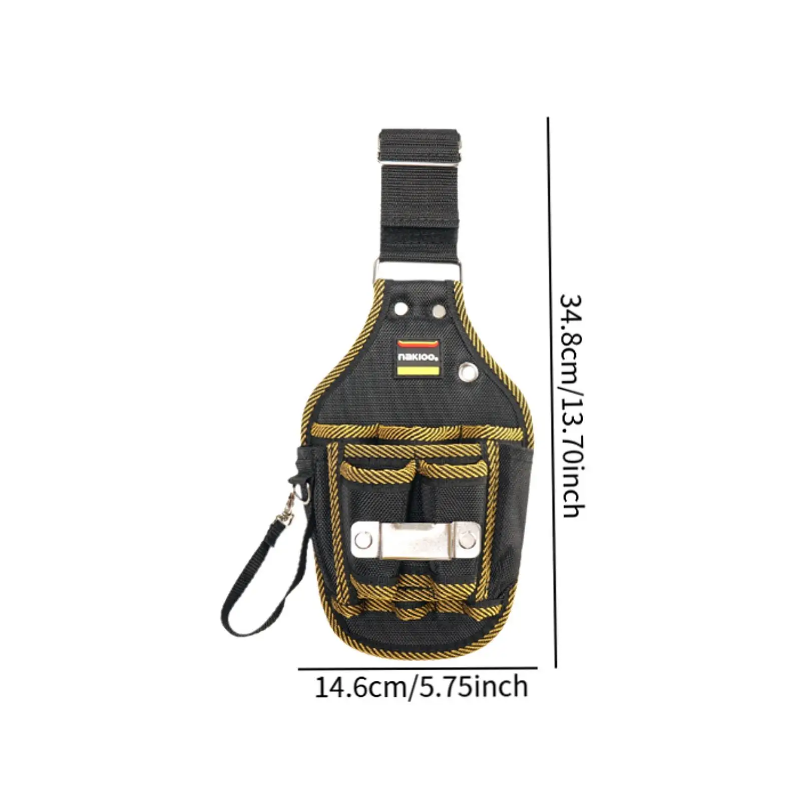 Heavy Duty Tool Belt Bag Open Tool Pouch for Plumbers Construction Workers