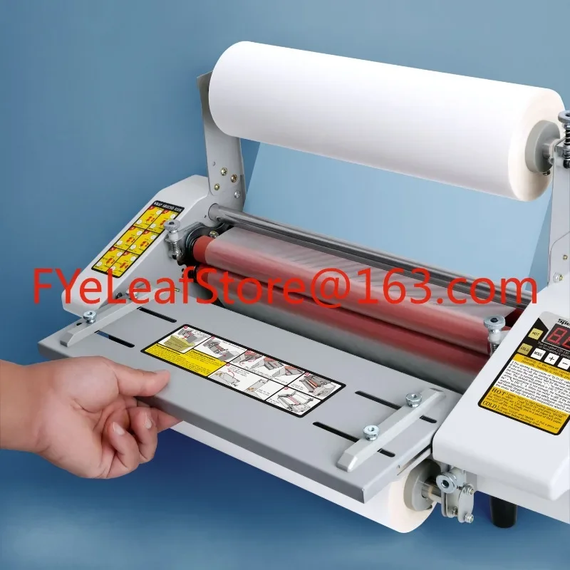 A3 Heated Roll Laminator Hot and Cold Pouch Laminator for A4 A5 and A6 Paper Sizes Hot Lamination Machine