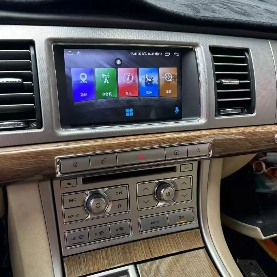 

7 Inch For Jaguar XF 2008 2009 -2015 Audio 2 Din Android 14.0 Receiver Auto Multimedia Player car GPS Navigation built Carplay