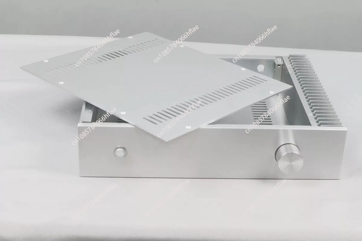 3207S Full Aluminum Single Side Heat Dissipation Amplifier Chassis DIY Audio Preamp Enclosure Case