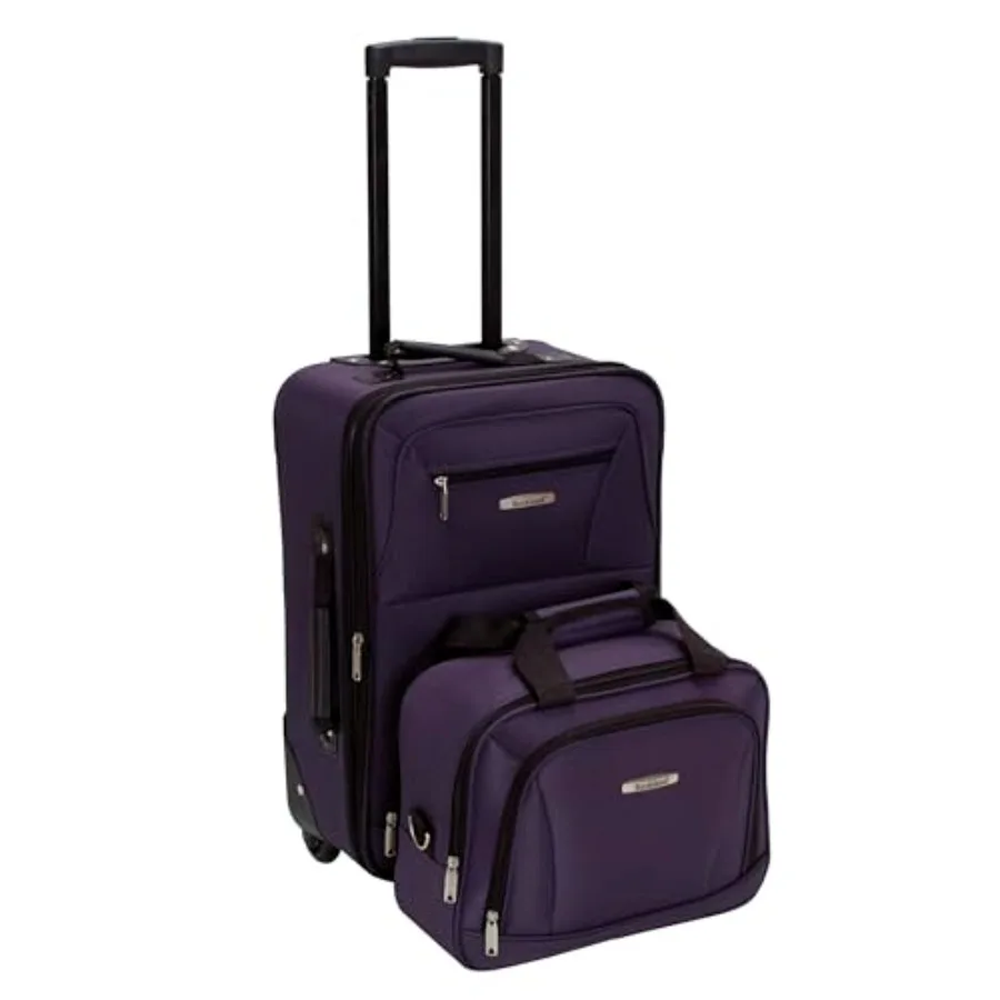 

Fashion Softside Luggage Set, Expandable, 14" Tote/19" Upright