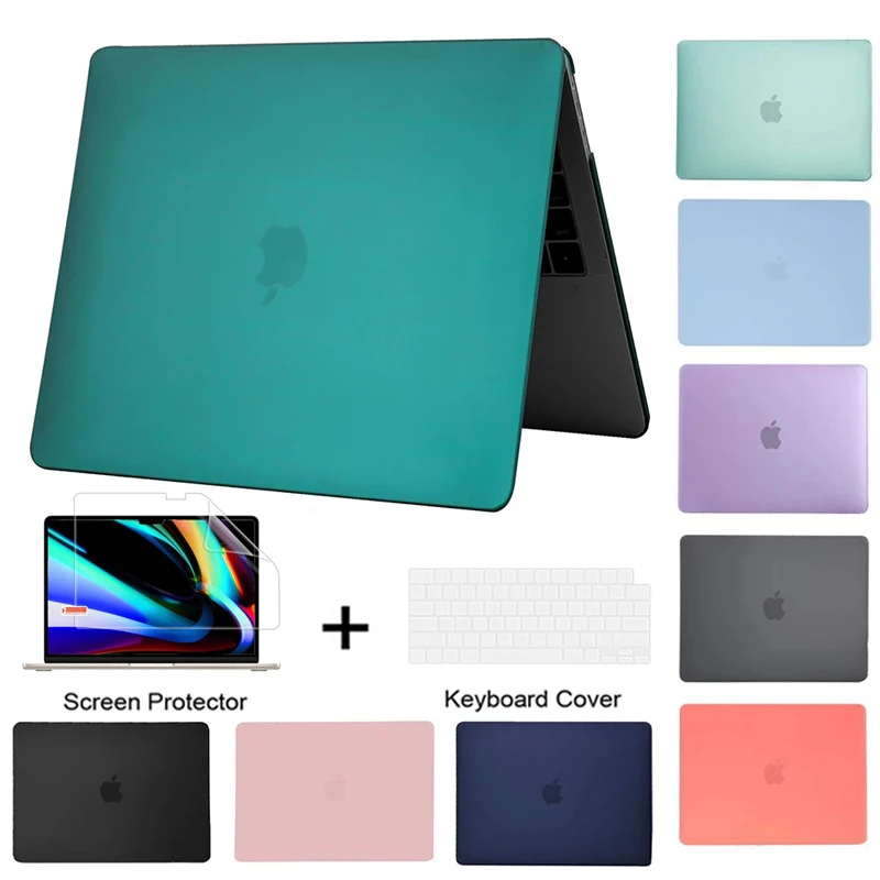 Neue Matte Fall Für MacBook Pro 14,2 A2442 Pro 16,2 A2485 15,4 16 A2141 A1286 Laptop Tasche Macbook Air 13,3 a1932 A2337 A1466 A2338