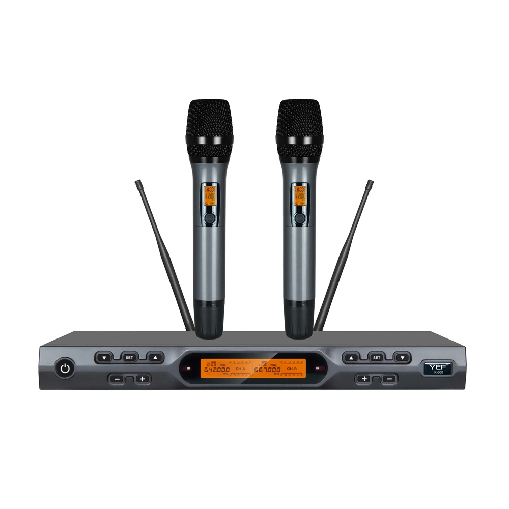 2023 New Arrival High Quality UHF Wireless Microphone 2 100CH for Professional Stage Performance