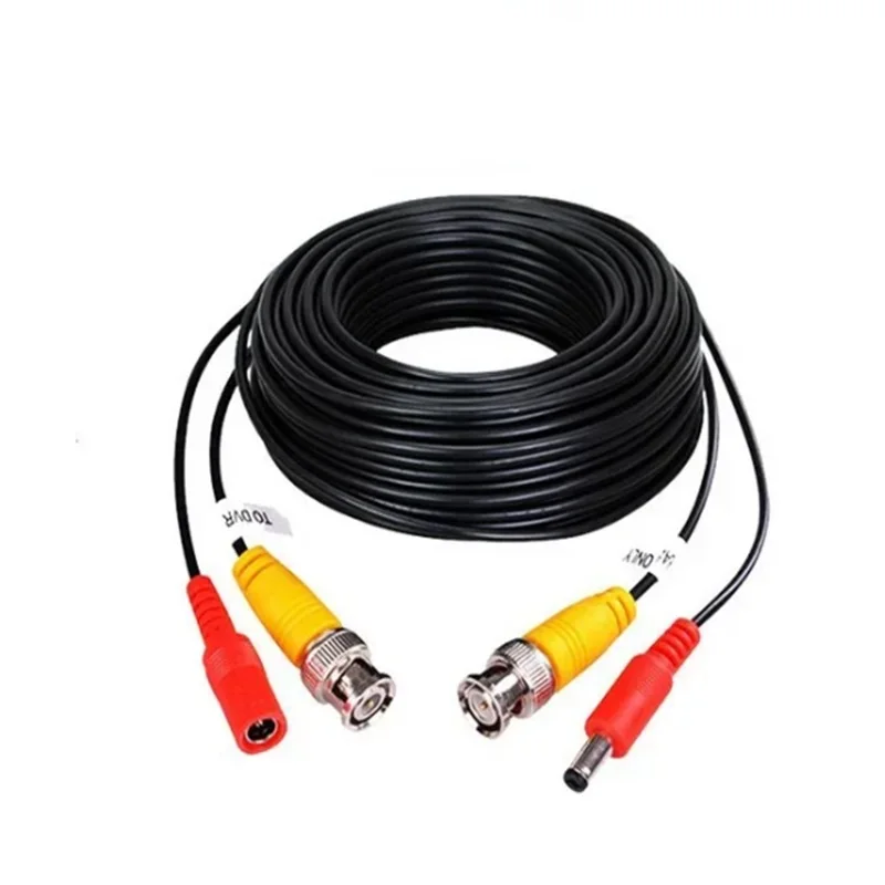 5m 10m 15m 20m﻿ AHD Camera Cables BNC + DC CCTV Cable Coaxial Video Power Wire DC Plug Cable for Analog AHD CCTV DVR Cable view 6