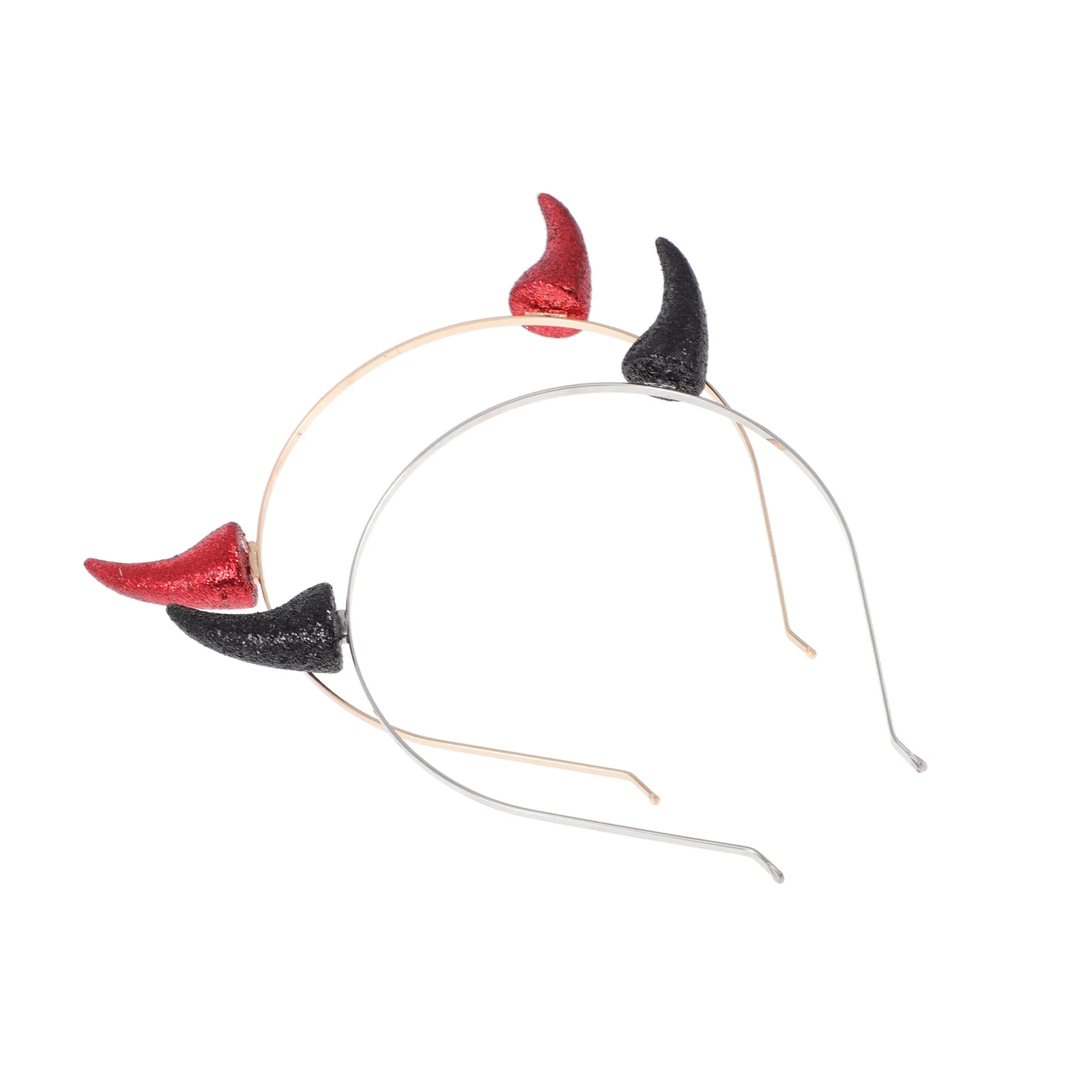 

2Pcs Halloween Demons Horn Headbands Creative Hair Hoops for Cosplay Party Festival Celebration Costume Props Chic Hairband