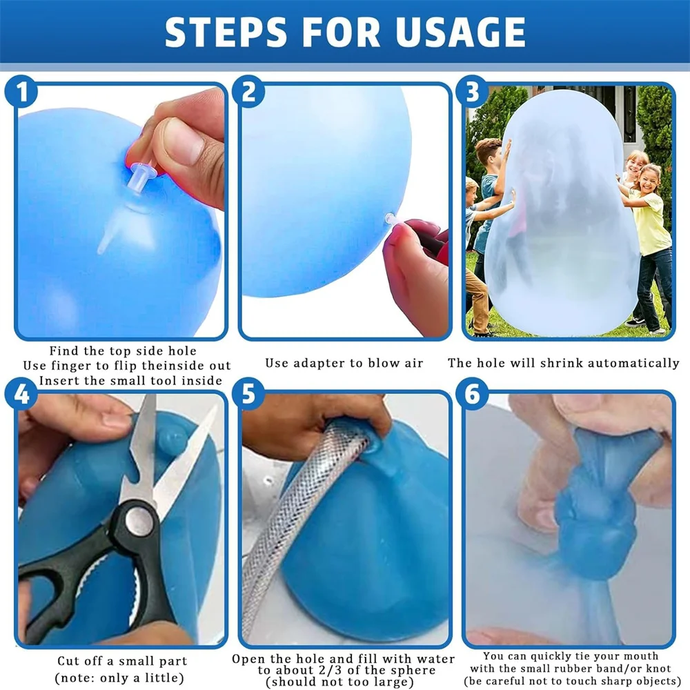 Kinderen Opblaasballon Speelgoed Kinderen Buiten Zachte Lucht Water Gevulde Bubble Ball Fun Party Game Zomercadeau Opblaasbare elastische bal