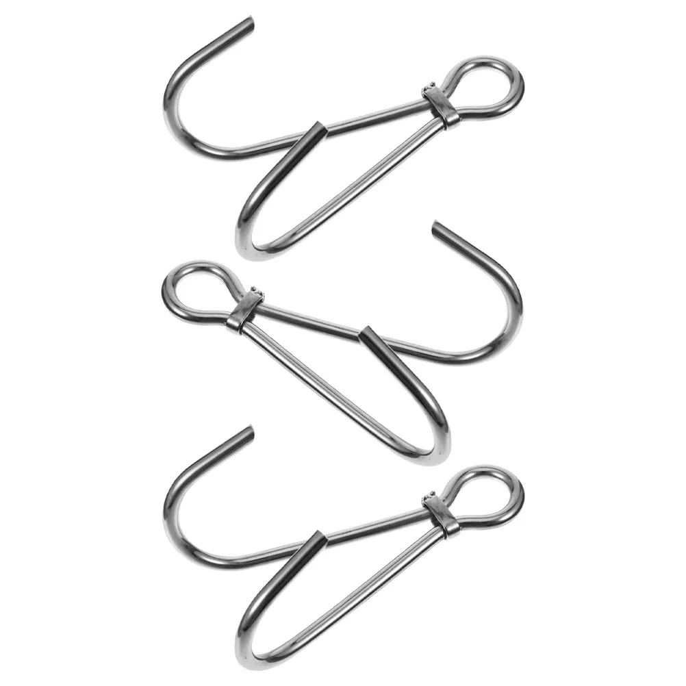 

3pcs Stainless Steel Heavy Duty Reef Accessories Scuba Hooks Drift Diving Hook Metal Scuba Diving Hook